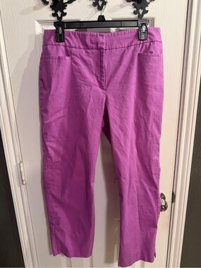 Ann Taylor Factory Bright Fuchsia Straight-Leg Pants